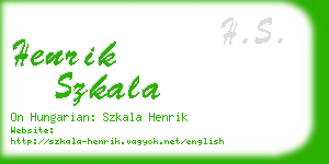 henrik szkala business card
